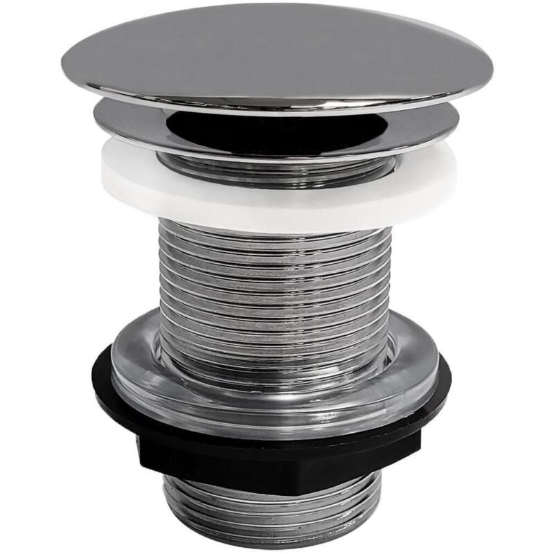 Mob-in - Bonde à écoulement libre à clapet chromé - sans trop plein liv