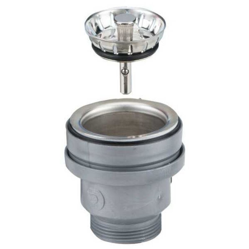 Bonde à panier sans trop plein, diamètre 60 mm