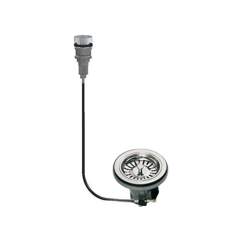 Bonde évier sans trop plein automatique, diamètre 90mm, avec poignée rotologic 1