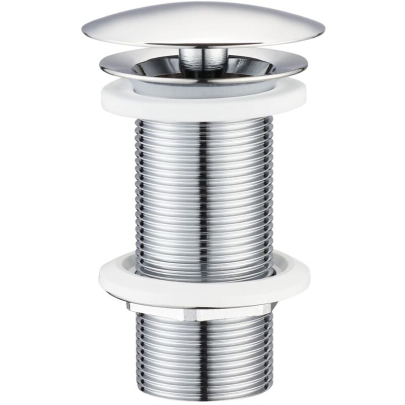 bonde champi - sans trop plein - hauteur 100 mm - laiton / chromé - altech a82