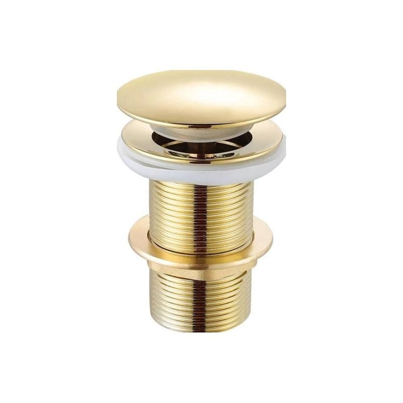 Bonde clic clac dorée pour vasque à poser