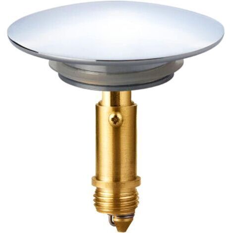 Bonde clic-clac pop-up 66 mm – Laiton massif chromé – Résistant aux détergents – Compatible lavabos standards