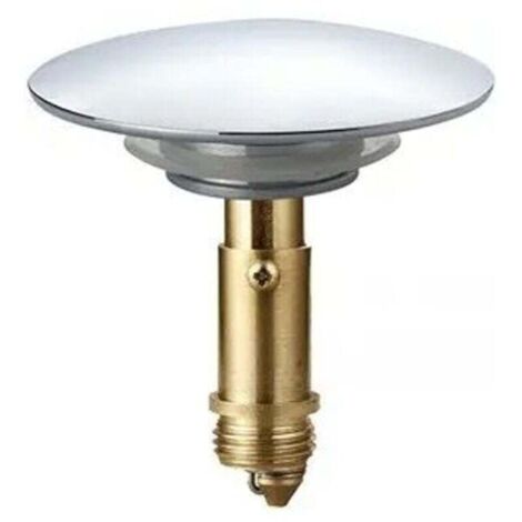 Bonde clic-clac pop-up 66 mm pour lavabo de salle de bain, lavabo de cuisine, lavabo de salle de bain, bouchon en laiton massif plaqué chrome