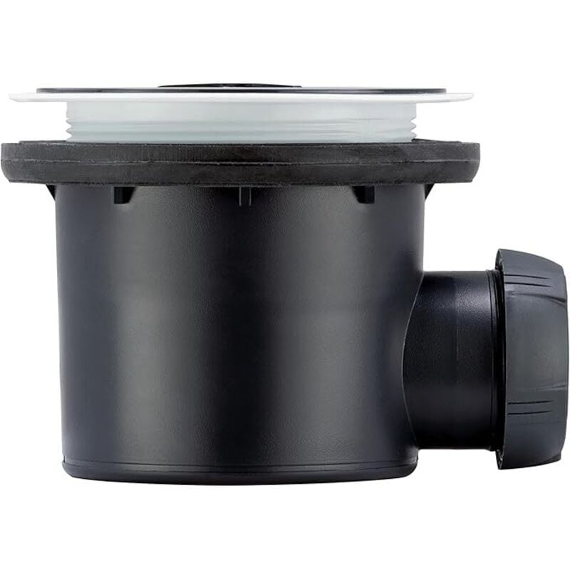 Bonde Tourbillon pour receveur design ou à carreler Wirquin 30722460, gris