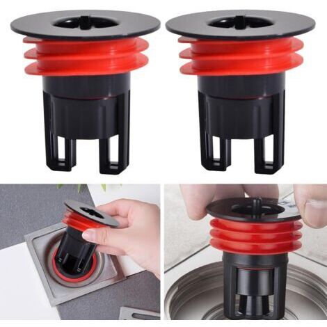 Bonde de douche anti-odeur, 2 pièces, avec insert magnétique, pour salle de bain et cuisine (28–42 mm)