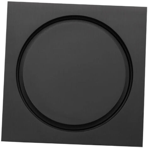 Bonde de douche carre noire multifonction