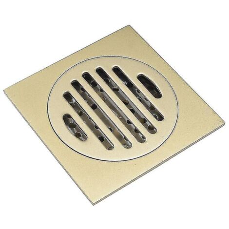 Bonde de douche carrée en laiton anti-odeurs, récupérateur de cheveux avec crépine amovible, protection pour bonde de douche (1 pièce)