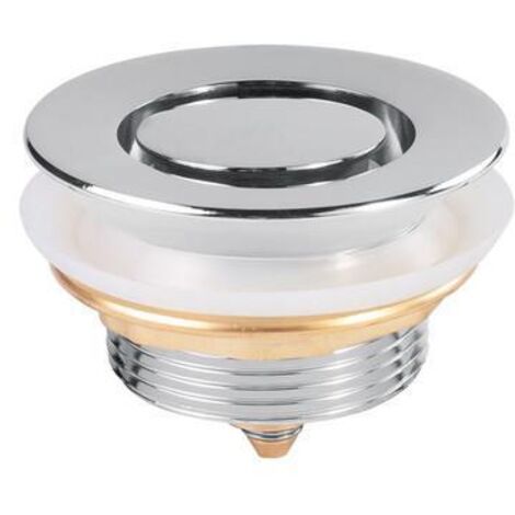 Bonde de douche CLICK-CLACK chromé diamètre 36 mm – Bouchon caché pour espaces confinés – SKU 134215027 – Tres Grifería