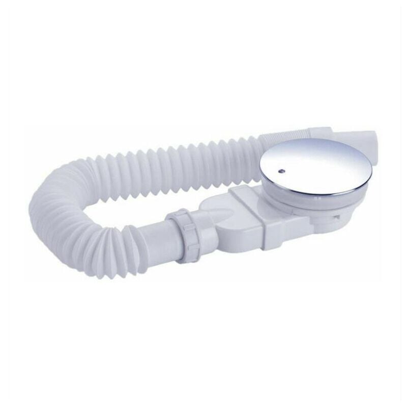 Fitags - Bonde de douche extra plate 90 mm - Kit de vidange pour receveur de douche, siphon de douche avec collecteur d'odeurs, tamis à cheveux, tuyau