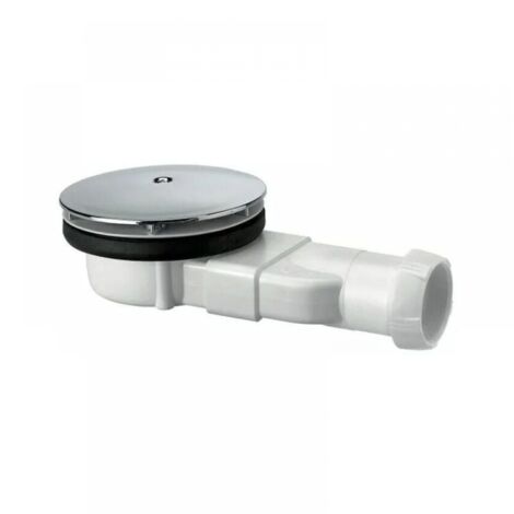 Bonde de douche extra-plate dôme abs 30720138, blanc