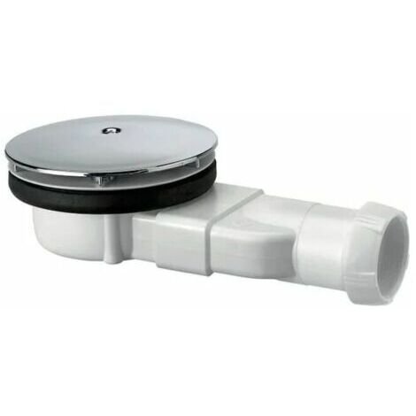 Bonde de douche extra-plate dôme abs 30720138, blanc