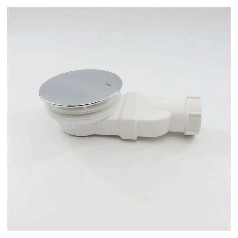 Bonde de Douche Extra-Plate Dôme ABS, blanc（Vidange）
