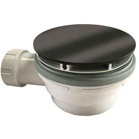 Bonde De Douche Hauteur 64 Mm Couvercle Extra Plat Chromé Noir - CRISTINA ONDYNA AD45572