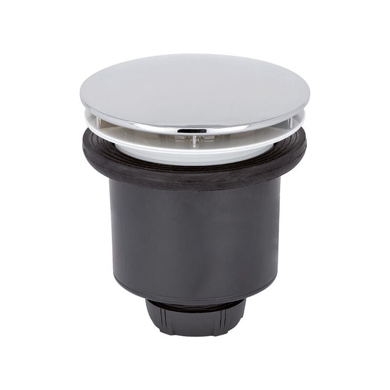 Wirquin Pro - Bonde de Douche nf Ø90 Verticale tourbillon - Dôme abs Chromé - Wirquin