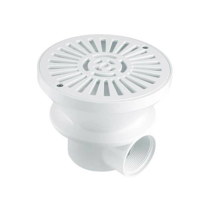 Drain circulaire pour piscine avec grille de sortie blanche de 2' 01467 Astral pool