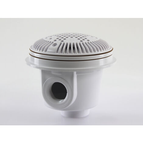 Bonde de fond anti-vortex - 1"1/2 - Pour piscine entérrée béton - Blanc - WG1051AVE - Hayward