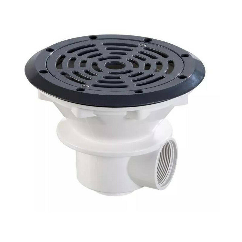 Astralpool - Bonde de fond Gris Anthracite Ø210 mm (béton,