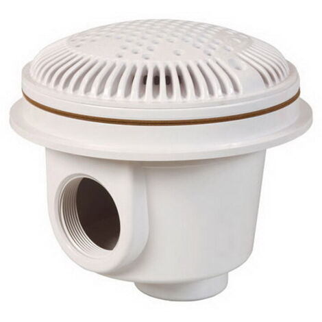 Bonde de fond Hayward ANTI VORTEX 2 pouces pour piscine béton coloris blanc