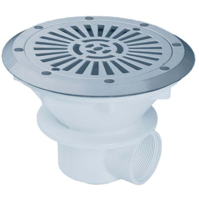 Bonde de fond liner gris pour piscine enterrée