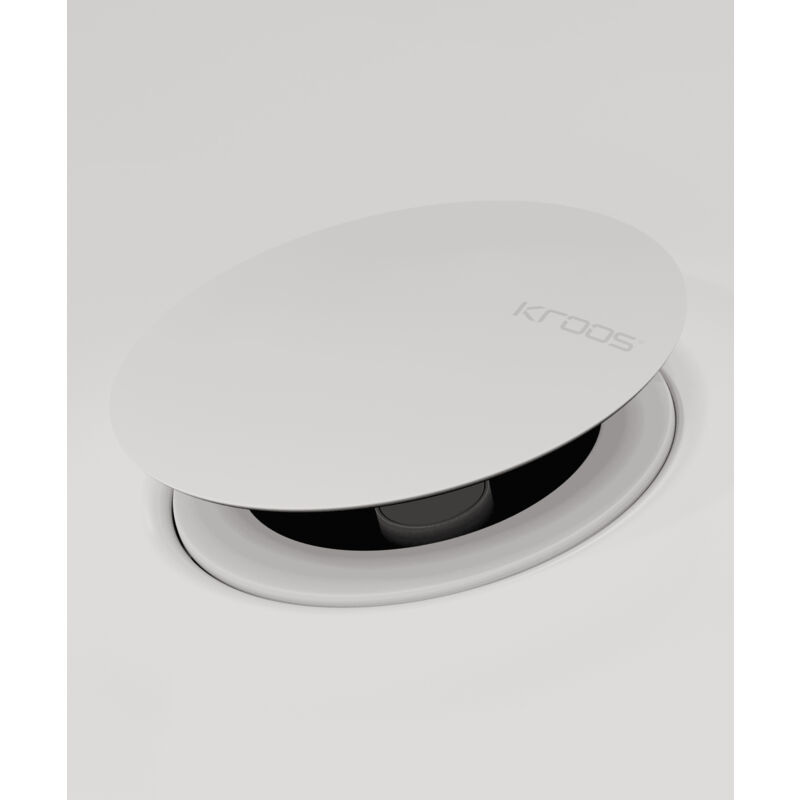 Bonde de lavabo Blanc - Avec trop-plein