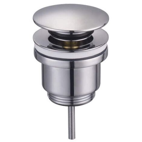 Bonde de lavabo clic-clac universal - Laiton chromé