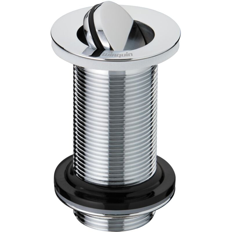 Bonde de lavabo design sans trop plein et sans corps de bonde Wirquin 30723391, gris