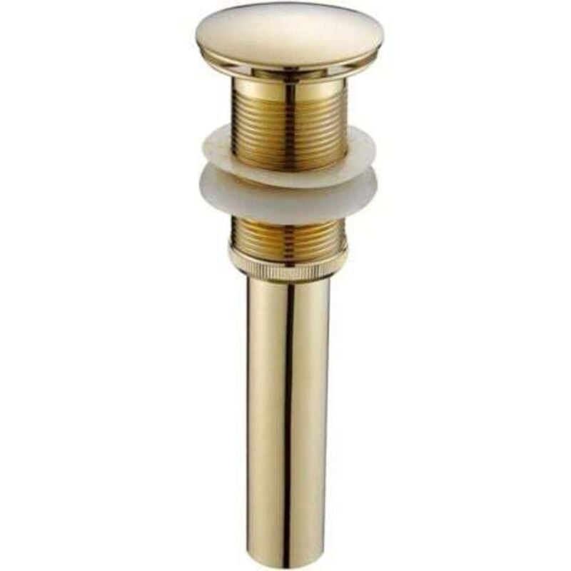 Yzmrbdqc - Bonde de Lavabo Laiton, Bonde de Lavabo Pop Up, Bonde de Lavabo Pop Up sans Trop Plein,Doré