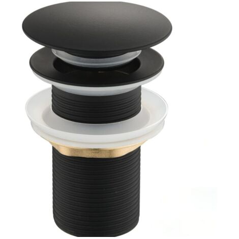 Bonde de Lavabo Pop Up, Bonde Lavabo Sans Trop Plein, Salle de Bain pour Vasque Salle de Bain avec Un Trou de 1/4"