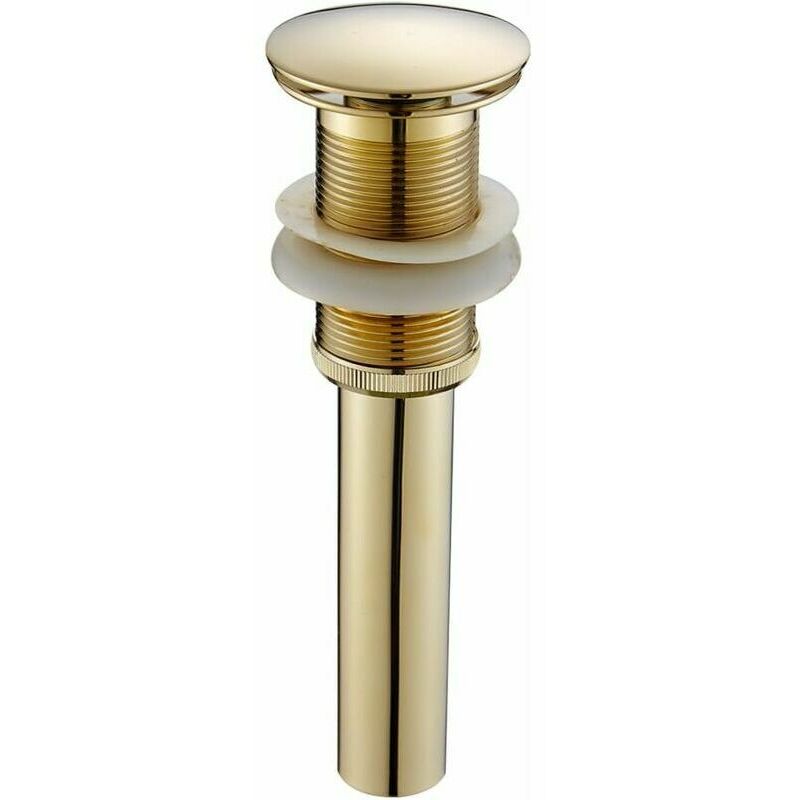 Bonde de lavabo pop up en acier inoxydable de qualité supérieure et laiton sans trop-plein.