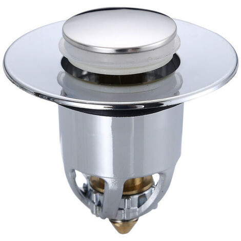 Bonde de Lavabo Pop-Up,Bouchon Lavabo Universel Acier Inoxydable Cuivre Flitre de Vidange Anti-Bloqué Popup avec Bonde et 2 Joints pour évier Cuisine Salle Bain Bouchon