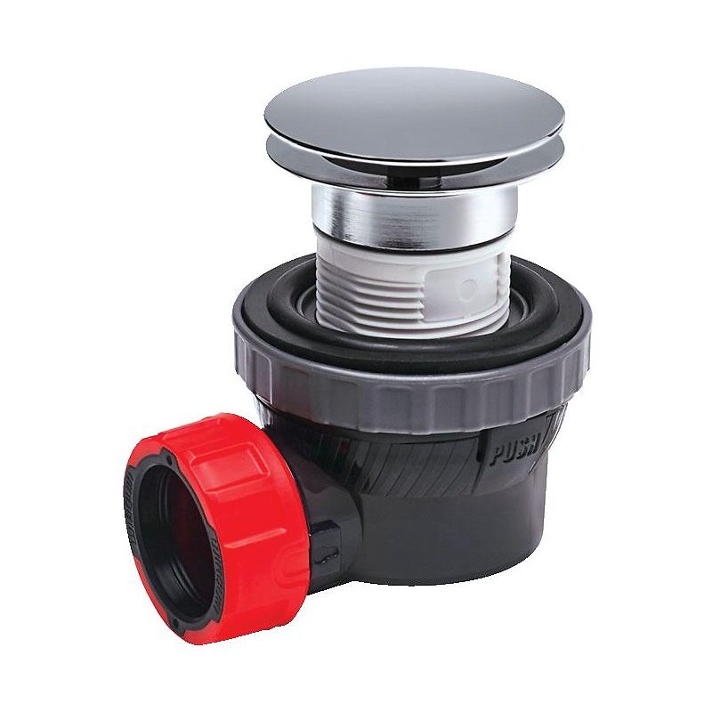 Bonde de lavabo quick clac avec siphon gain de place D32 nano 6,7 - Wirquin Pro