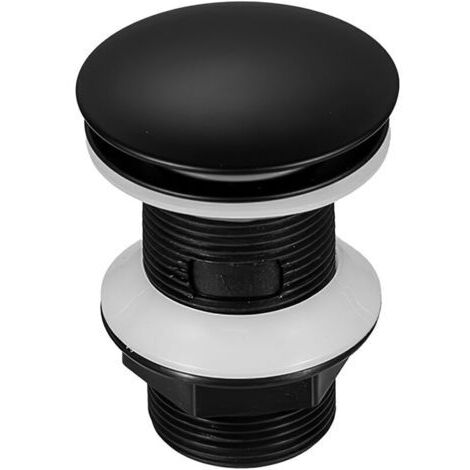 Bonde de Lavabo Universel, Bonde Lavabo Salle de Bain, Bonde pour Évier et Lavabo (Noir Mat)