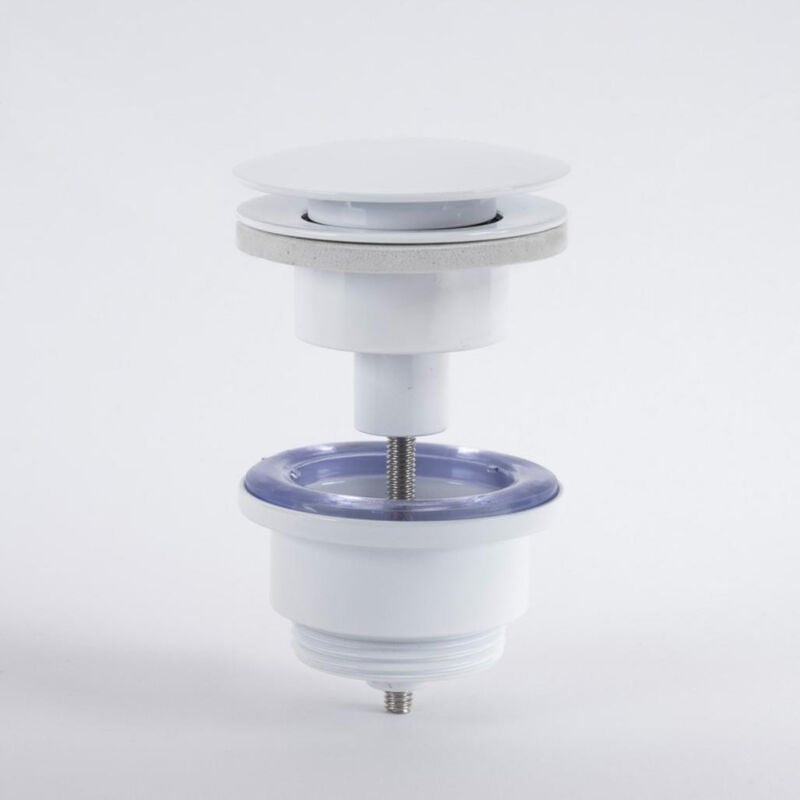 Wanda Collection - Bonde de lavabo universelle clic-clac, blanc