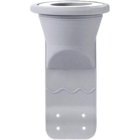 Bonde de sol, bouchon d'étanchéité en silicone pour bonde de lavabo, filtre désodorisant, crépine d'évacuation des eaux usées - gris clair