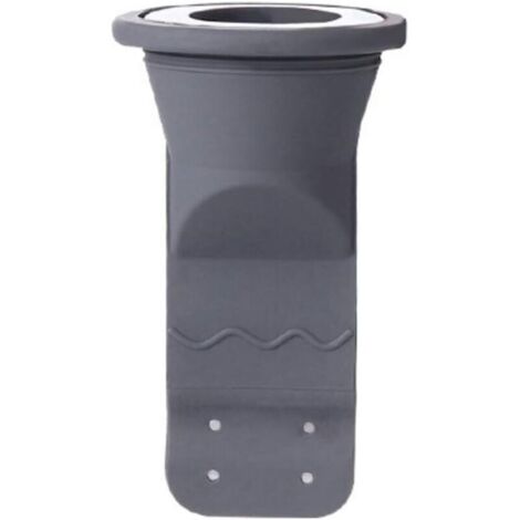 Bonde de sol, bouchon d'étanchéité en silicone pour bonde de sol d'évier domestique, filtre désodorisant, système d'évacuation des eaux usées, crépine de lavabo - gris foncé