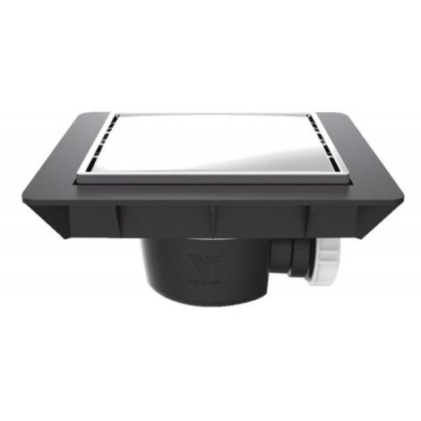 Bonde de sol extra plate avec grille finition inox - VALENTIN
