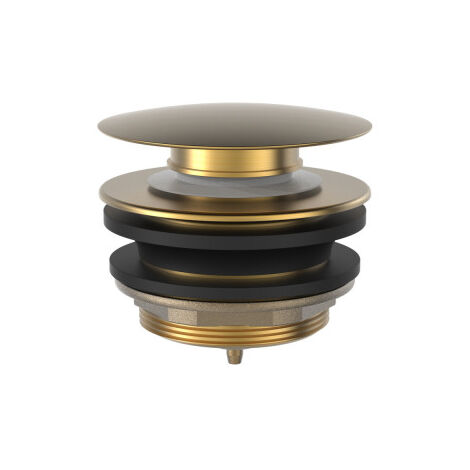 Bonde de vidage clic-clac pour baignoire 70 mm Or Mat 24K - TRES 13474010OM
