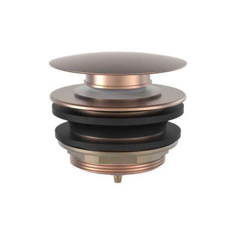 Bonde de vidage clic-clac pour baignoire 70 mm Or Rose Mat 24K - TRES 13474010OPM