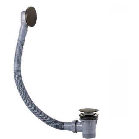 Bonde de vidage clic-clac Simple-Rapid avec trop-plein pour baignoire Noir bronze - TRES 03453420KMB