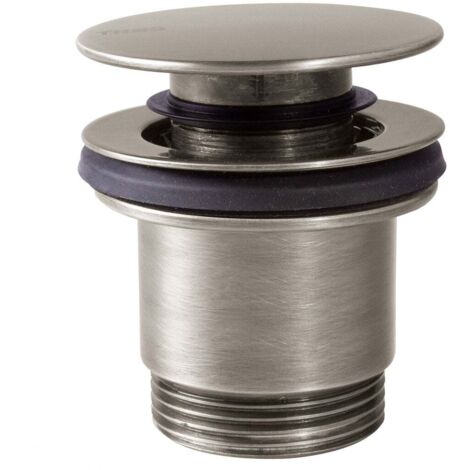 Bonde de vidage clic-clac Simple-Rapid pour lavabo Acier - TRES 24284010AC