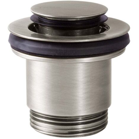 Bonde de vidage clic-clac Simple-Rapid pour lavabo Acier - TRES 24284020AC