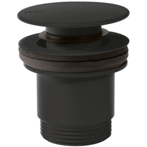 Bonde de vidage clic-clac Simple-Rapid pour lavabo Noir Mat - TRES 24284001NM