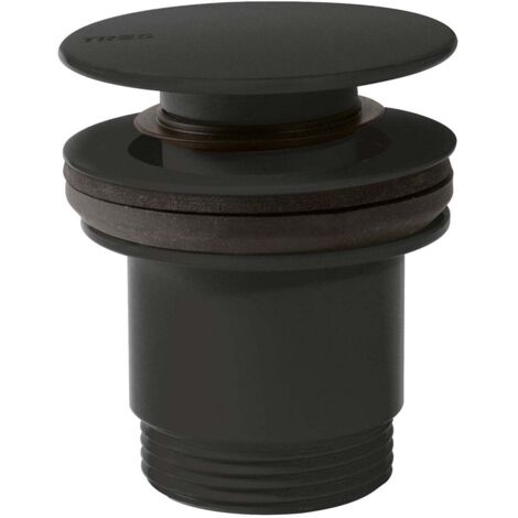 Bonde de vidage clic-clac Simple-Rapid pour lavabo Noir mat - TRES 24284010NM