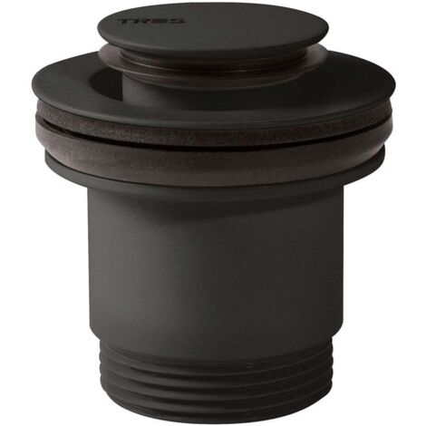 Bonde de vidage clic-clac Simple-Rapid pour lavabo Noir mat - TRES 24284020NM
