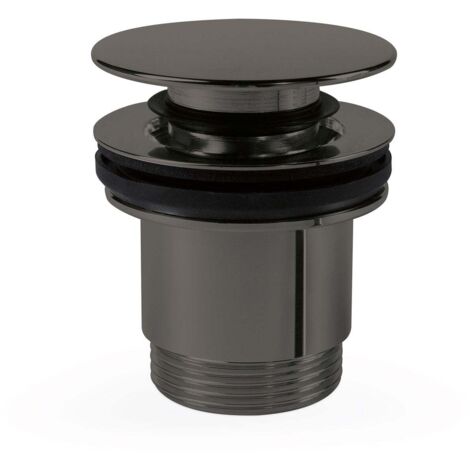 Bonde de vidage clic-clac Simple-Rapid pour lavabo Noir Métallisé - TRES 24284010KM