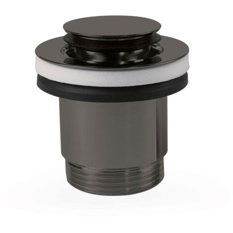 Bonde de vidage clic-clac Simple-Rapid pour lavabo Noir Métallisé - TRES 24284020KM