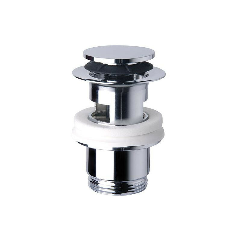 Banyo - Bonde de vidage 'Klicker' avec trop-plein et petit bouchon diam. 45 mm 1 1/4' x 60 mm