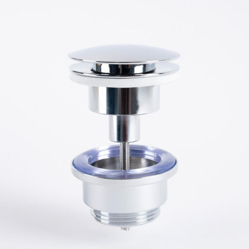 Wanda Collection - Bonde de vidage pop up universelle, chrome