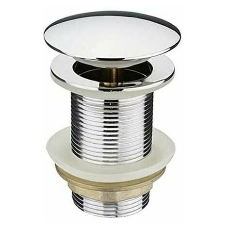Bonde de vidange sans trop-plein - Bonde de vidange - Bonde d'écoulement excentrique - Siphon de lavabo（62mm，G1 1/4"）