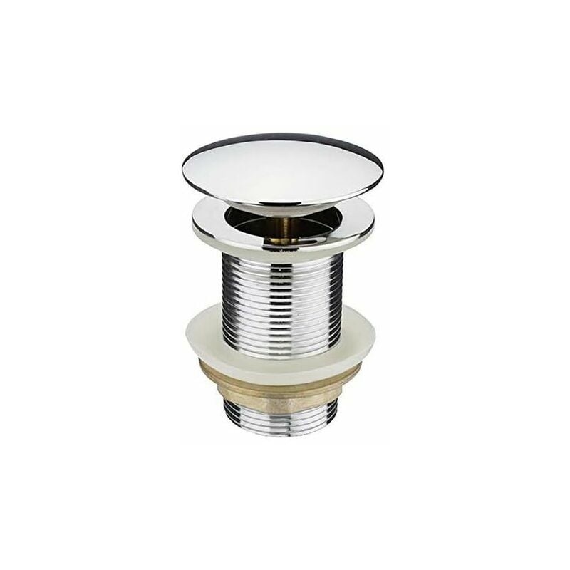 KZQ - Bonde de Vidange sans Trop-Plein pour Lavabo - Diamètre 62mm, Filetage G1 1/4